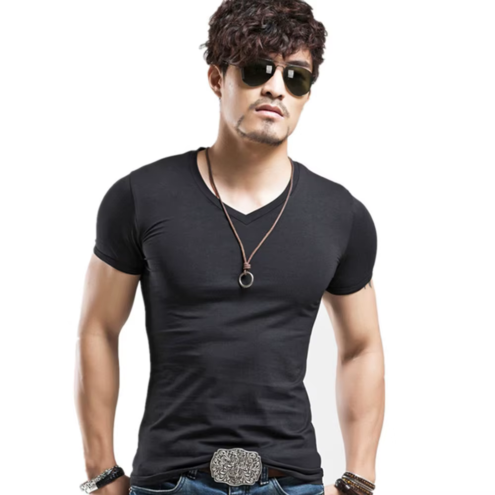 T-shirt homme MRMT 2026, neuf, 10 couleurs, fitness, col en V, vêtements pour homme, t-shirts, taill