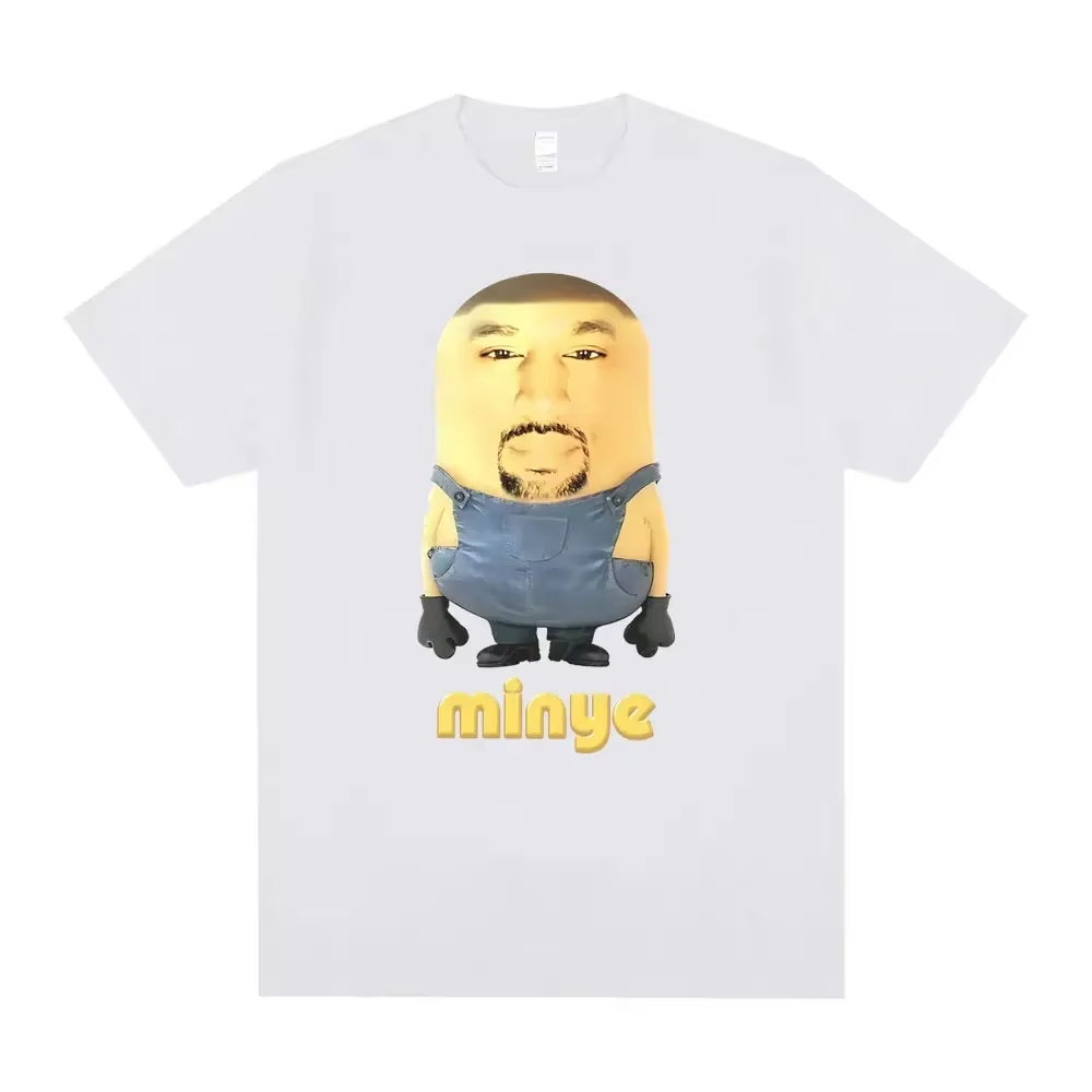 Rappeur Kanye West Minye drôle Meme t-shirt femmes Hip Hop Vintage surdimensionné t-shirt femmes déc