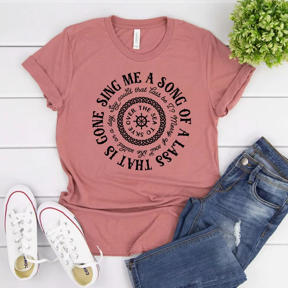 T-Shirt de la série Sing Me a Song Skye Boat Outlander Book, T-Shirt de la série Tv, T-Shirt de la s