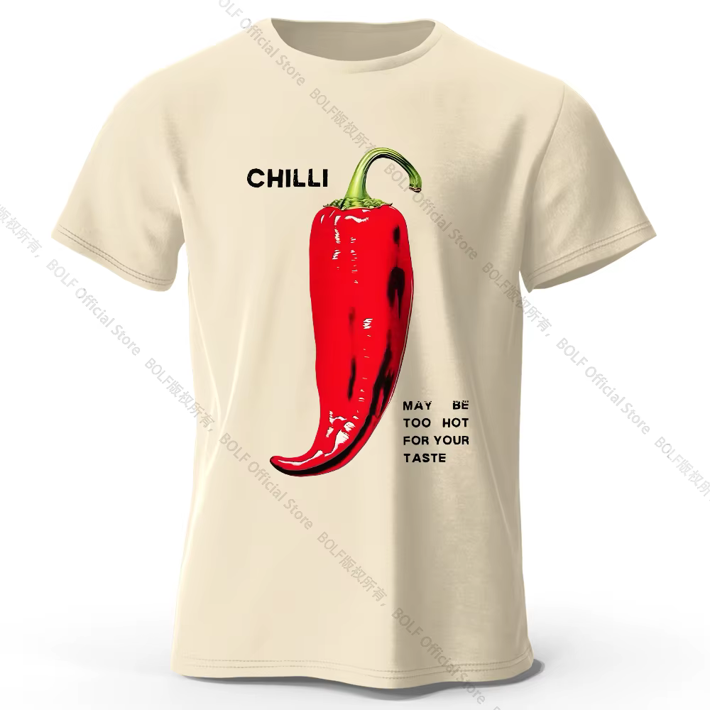 T-Shirt Chili Pepper épicé 100% coton, T-Shirt graphique chaud rouge audacieux pour hommes et femmes