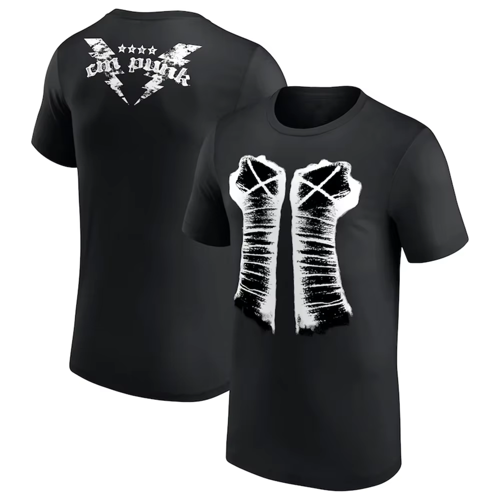 T-shirt Ringer CM Punk Best In The World pour homme, blanc et noir, imprimé 3D, sport, séchage rapid
