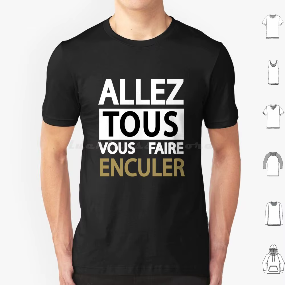 Jean Marie Bigard-Aller Vous Faire Enculer T-shirt en Coton pour Hommes et Femmes, Impression Person