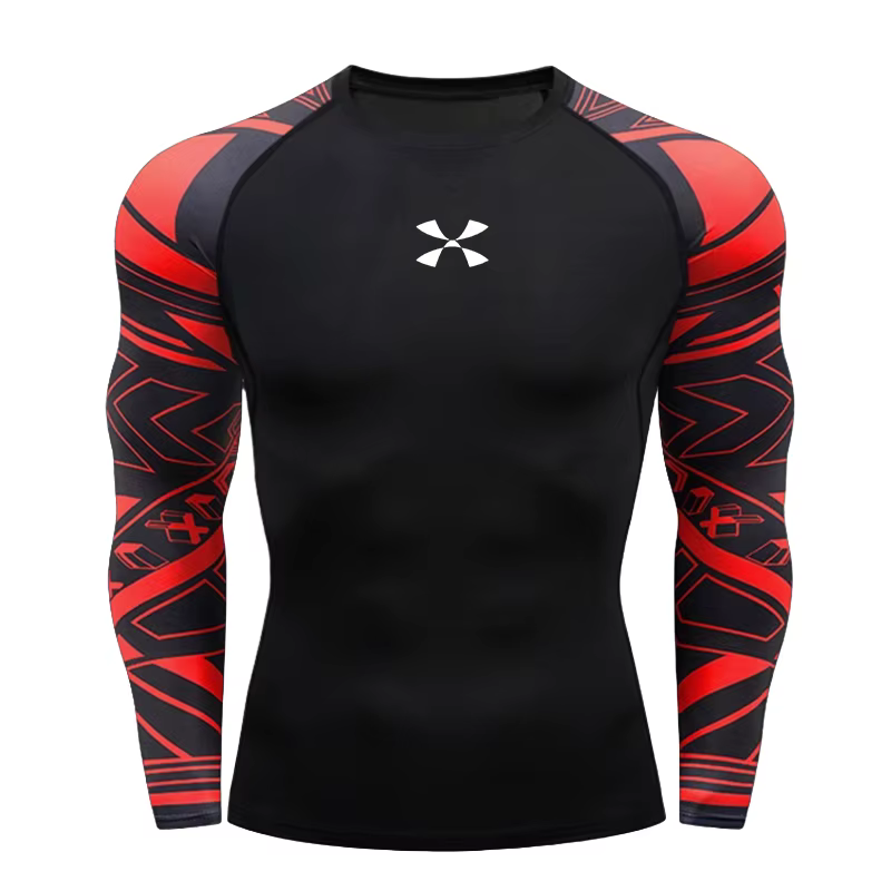 T-shirt de compression pour homme Cody Lundin, séchage rapide, anti-UV, coupe ajustée, pour la gym,