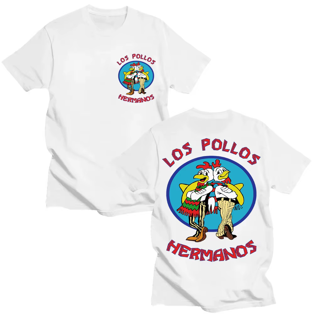 T-shirts de la série télévisée Breaking Bad Los Pollos Hermanos, T-shirt drôle des frères poulets po