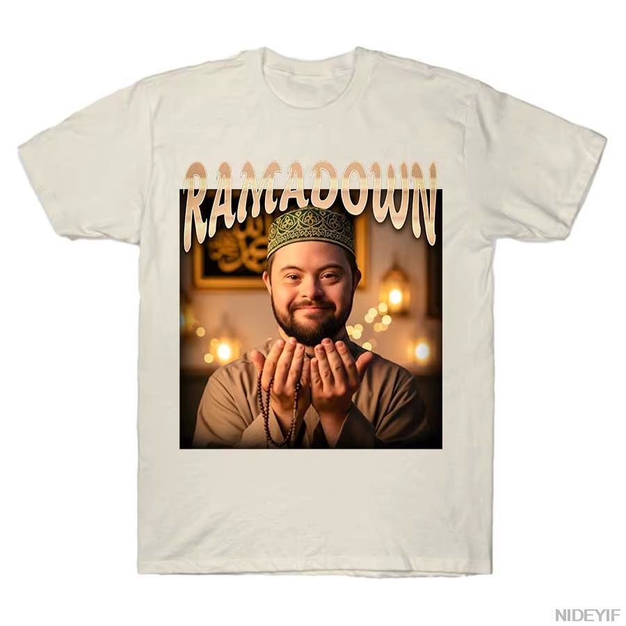 T-shirt RAMADOWN MEME pour femmes, hauts à manches courtes