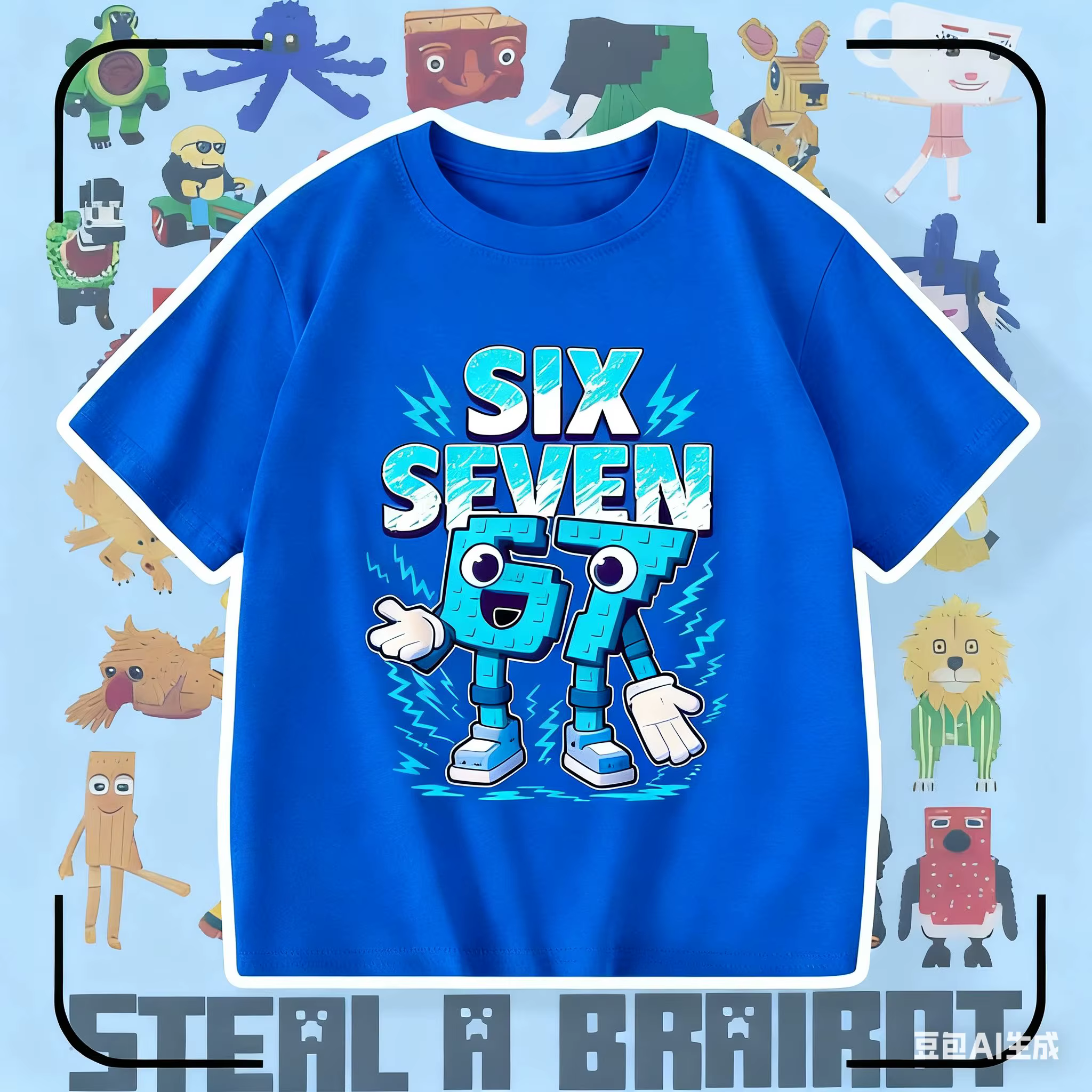 T-shirt d'été pour enfants avec des chiffres amusants, taille 67, motif imprimé, 100% coton pur, t-s