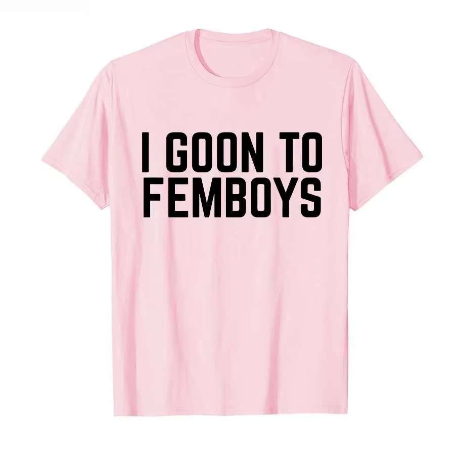 I Goon to FEMBOYS T-shirt certifié Gooner Meme Gooning pour hommes et femmes, t-shirts à manches cou
