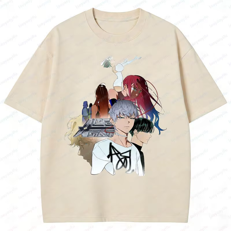 T-shirt graphique Alien de dessin animé Anime Y2K pour femme, 100% Coton, à manches courtes, Vêtemen