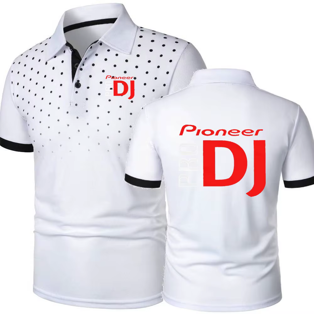 Polo DJ Muziek Pioneer Pro hommes à manches courtes t-shirt sport décontracté impression 3D Jersey r