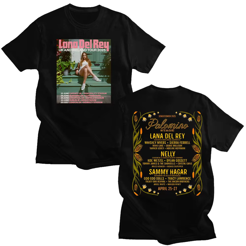 Lana Del Rey TOUR 2025 T-shirts Lana Del Rey nouveau Harajuku esthétique Y2K t-shirt unisexe été hau