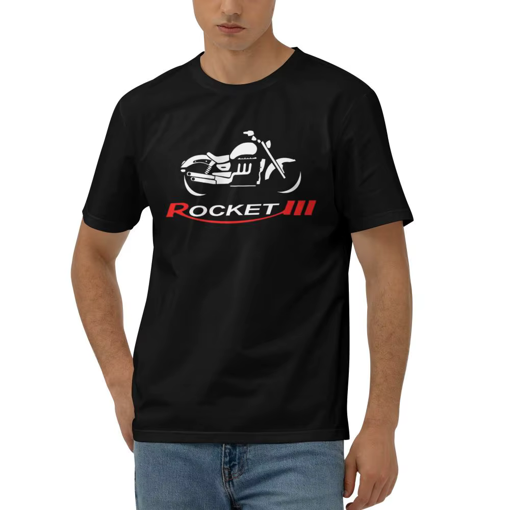 T-Shirt Triumph Rocket III 3 pour Homme, en Coton Imprimé, à la Mode, à Manches Courtes, Humoristiqu