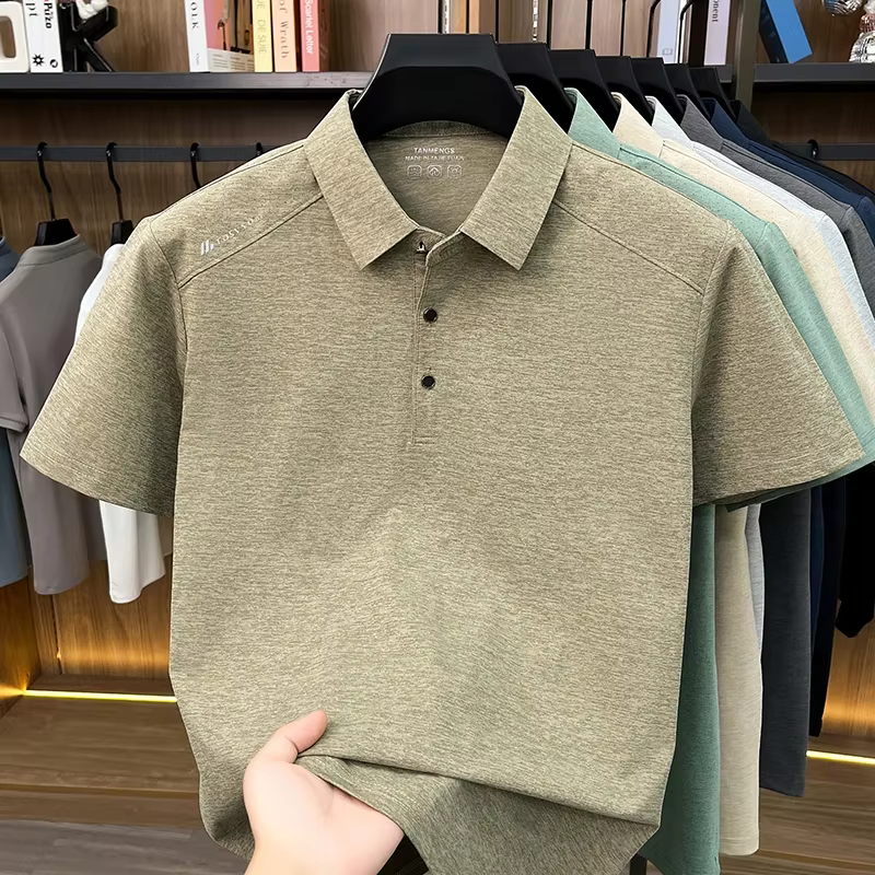Chemises polo pour hommes à manches courtes, décontractées, pour le golf, respirantes, à séchage rap