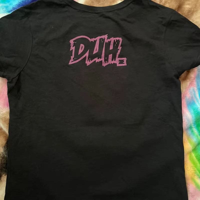 T-shirt imprimé gothique Harajuku Punk, style Y2k, manches courtes, coupe ajustée, crop top pour fem