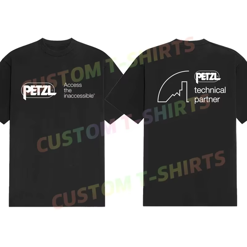 T-shirt décontracté pour hommes, T-shirt graphique Petzl PTP Tower Safety Training, sport d'été, 100