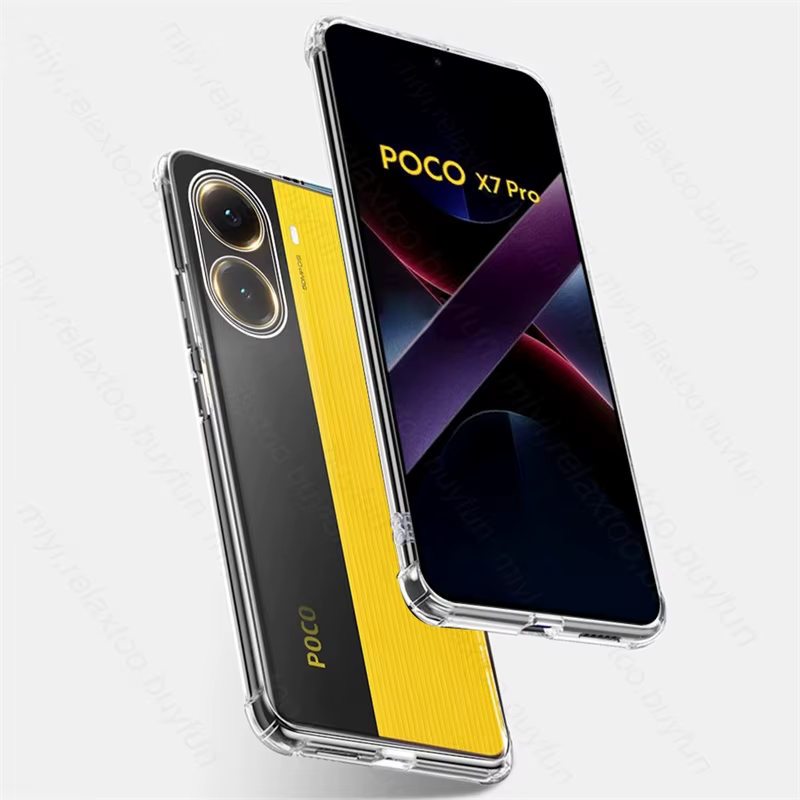 Coque souple en TPU 3 en 1 pour Poco X7 Pro 5G, étui de protection en verre X8 Pro Max ProMax, prote