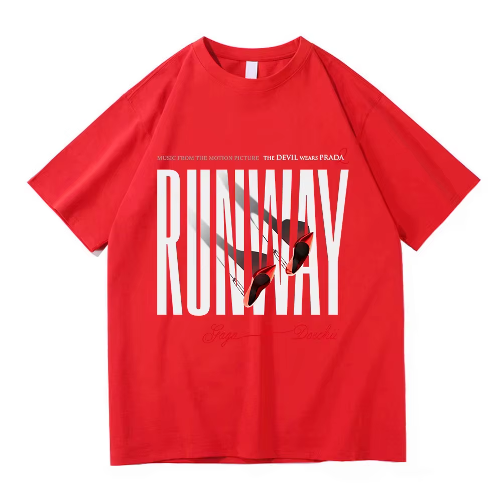 T-shirt Lady Gaga Runway 2026 Nouvelle Collection Mode Vêtements Homme/Femme Harajuku Vintage Hauts 