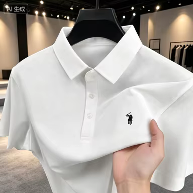 Polo classique pour homme – Mélange de coton respirant, T-shirt de golf décontracté à manches courte