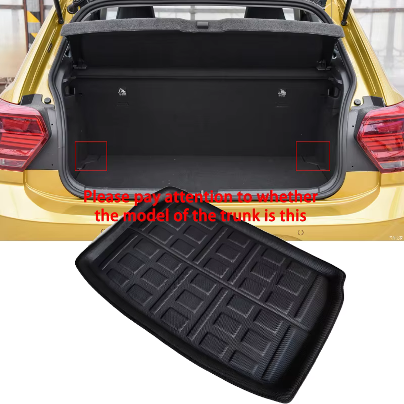 Tapis de chargement pour coffre de voiture, pour Volkswagen VW Polo MK6 2018 ~ 2023 2019 2021 2023,