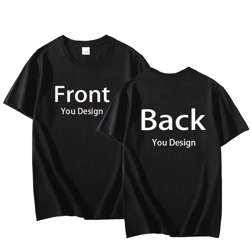 T-shirt personnalisé avant et arrière, T-shirt inspiré, T-shirts personnalisés pour hommes et femmes