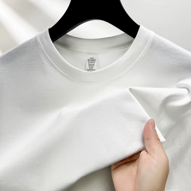 100% coton Été marque haut de gamme hommes manches courtes col rond Fashion Edition Type demi - manc