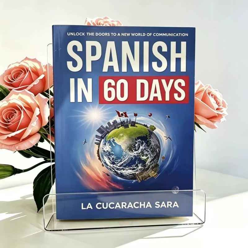 Espagnol en 60 jours LA CUCARACHA SARA, livre broché, livre d'apprentissage rapide de la langue espa