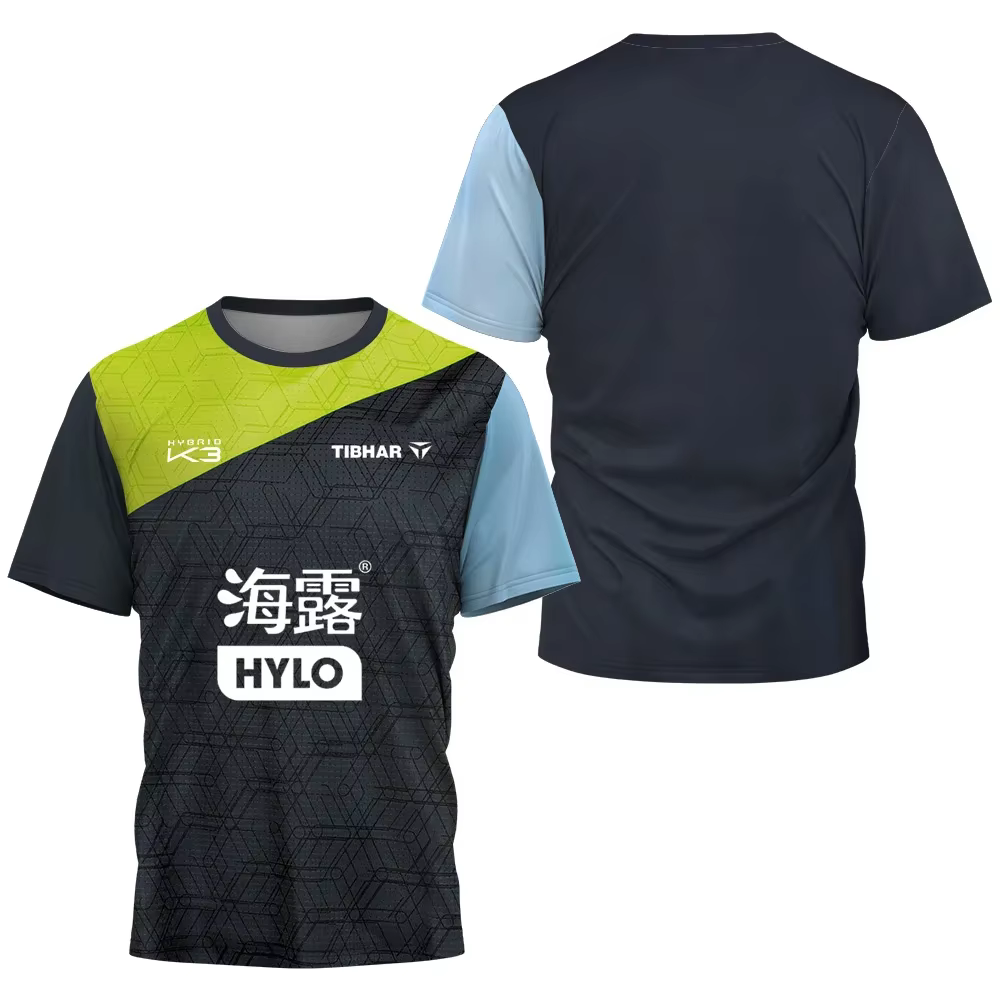 T-shirt de tennis de table pour hommes Felix Lebrun League 2026 de Singapour, à séchage rapide et re