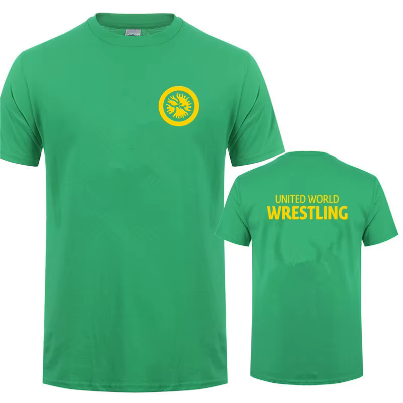 United World Wrestling UWW hommes T-shirt drôle Cool été nouveau coton à manches courtes t-shirts co