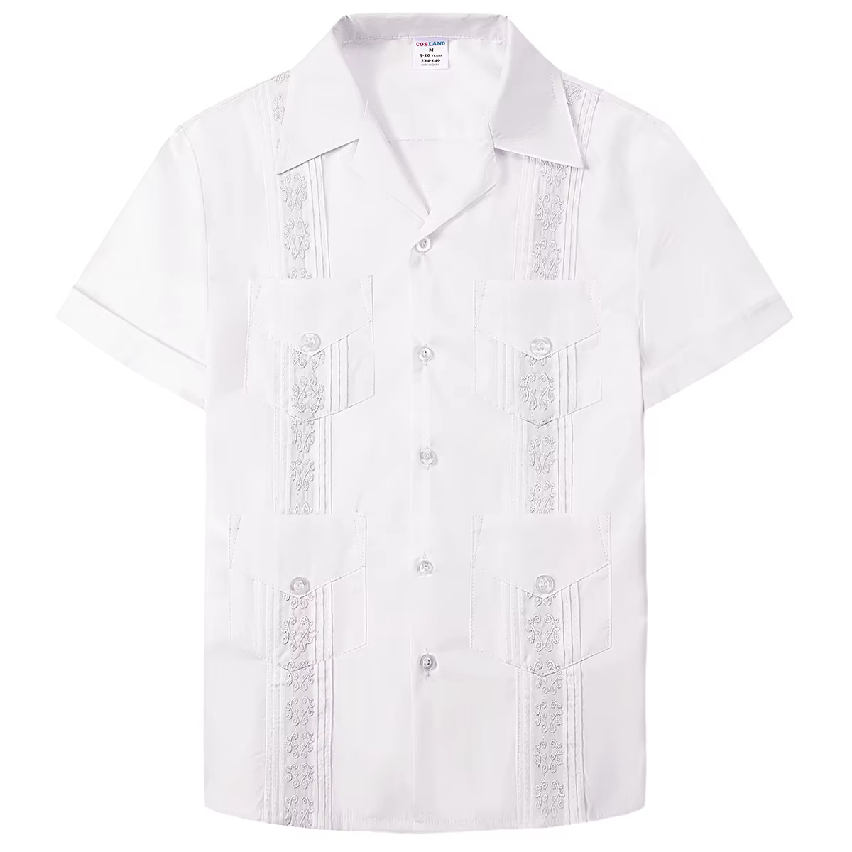 Chemises pour garçons, chemises guayabera cubaines pour enfants, vêtements de plage, vêtements forme