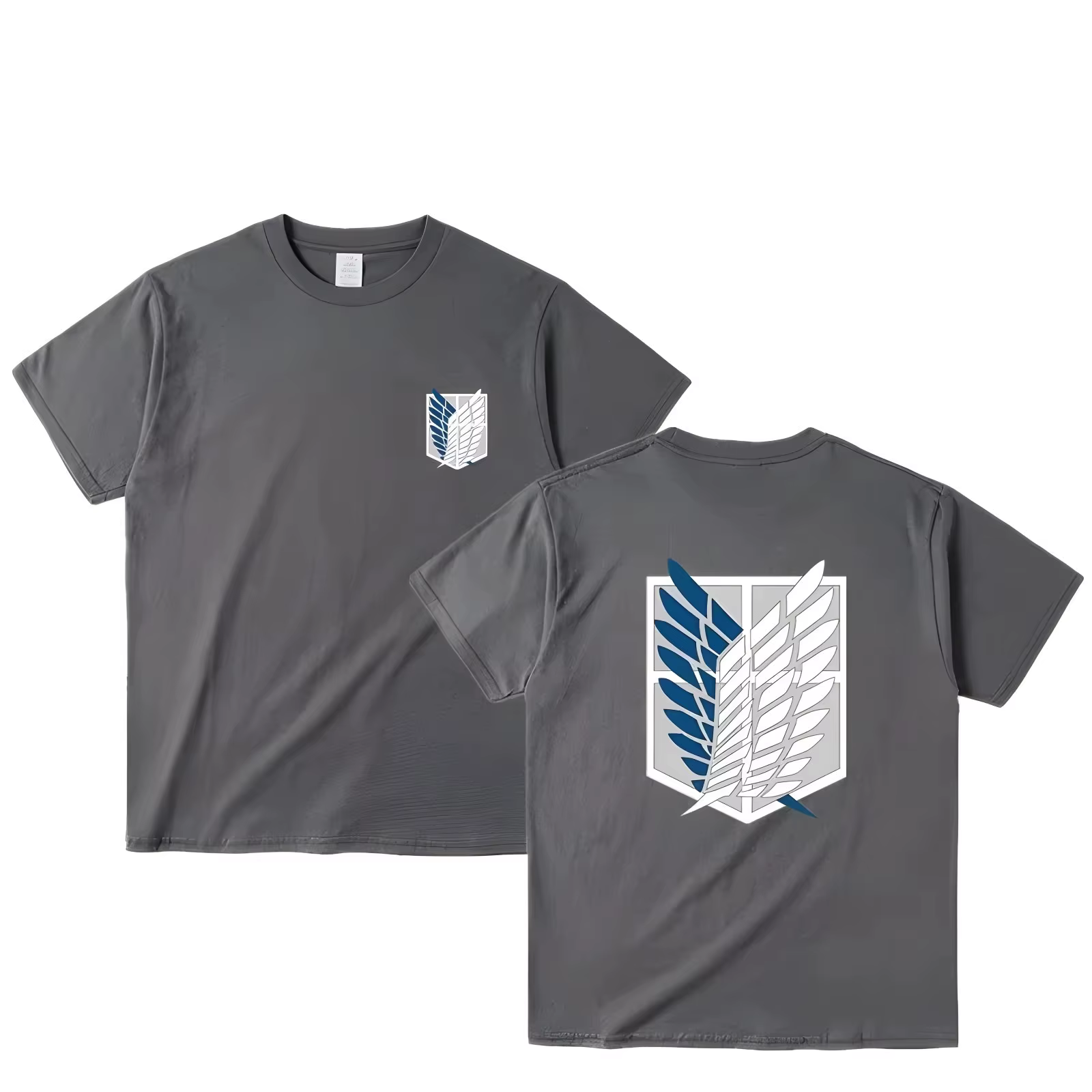 Attaque sur Titan T-shirt ailes de liberté à manches courtes Ackerman Mikasa Eren Jaeger hommes haut