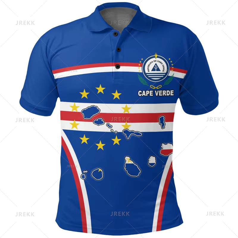 Polo vintage imprimé en 3D pour hommes, blason graphique, t-shirt, carte des années de preuve, vêtem