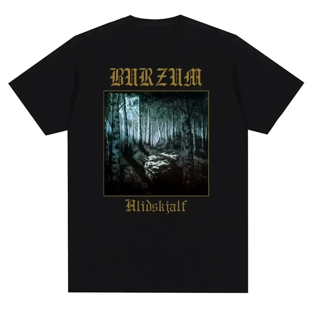 Burzum Blow The Trumpet T-shirts polyvalents en coton, style streetwear vintage, coupe oversize, man