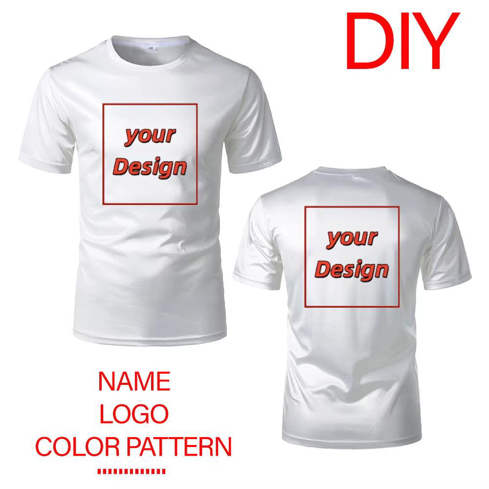 T-shirts personnalisables pour hommes et femmes, impression de logo personnalisée, vêtements de spor