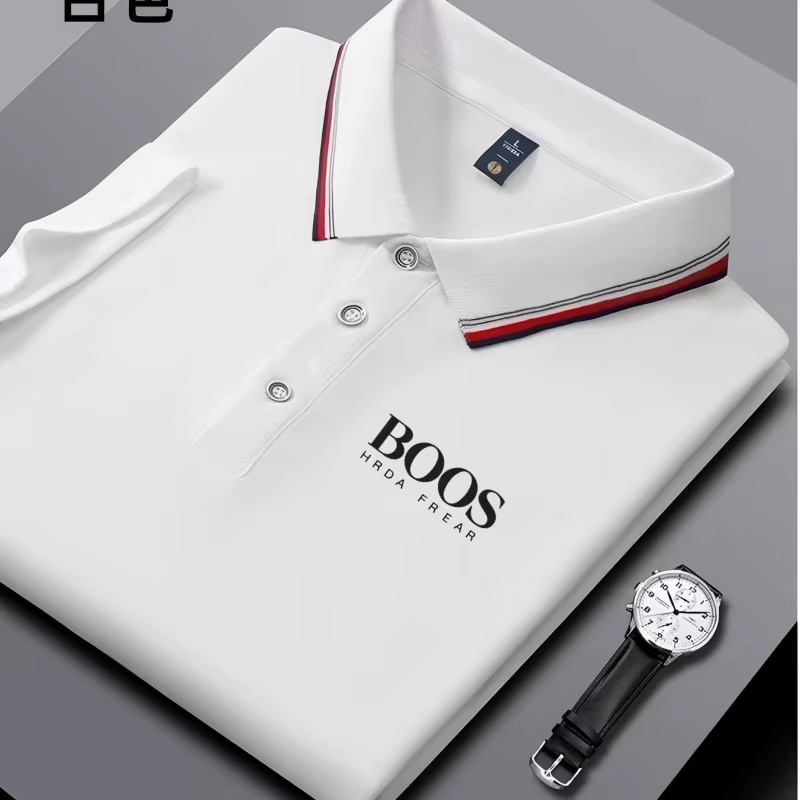 Nouveau polo brodé pour homme, décontracté et élégant, à manches courtes, respirant, confortable et 