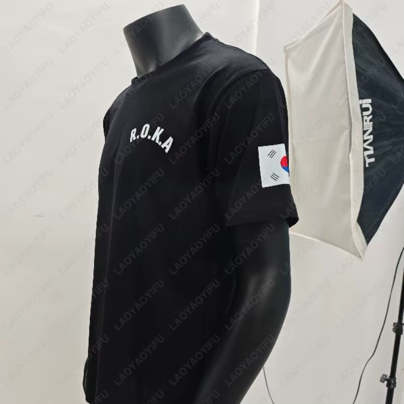 Corée armée classique Tech hommes femmes t-shirt ROKA militaire formation physique hauts mode été St