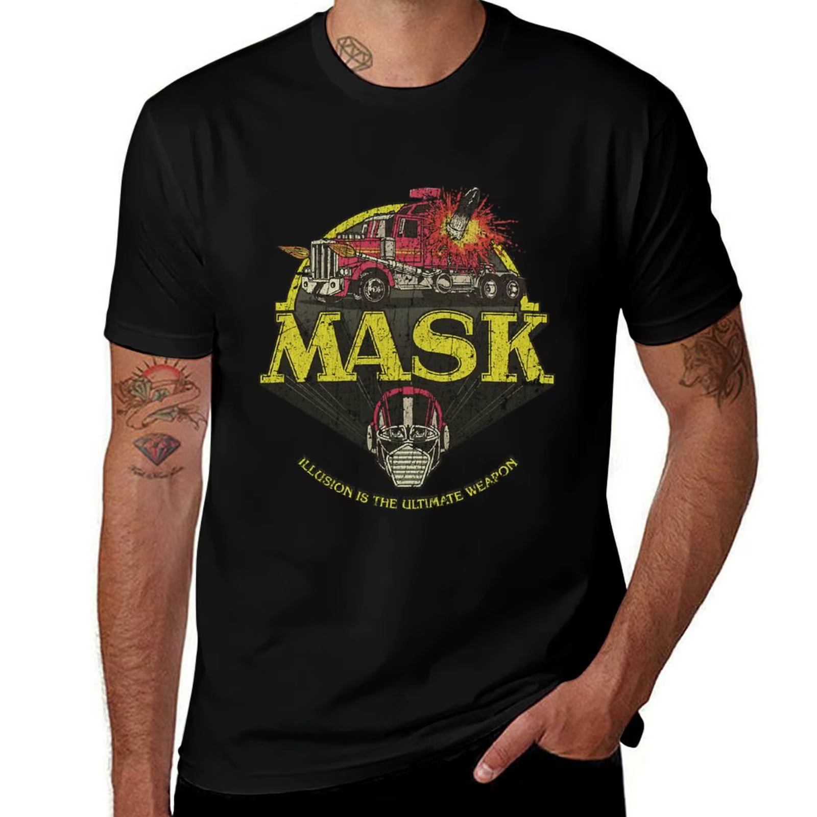 M.A.S.K. - Mobile blindé Strike Kommand 1985 T-Shirt homme T-Shirt coton haute qualité T-Shirt pour 