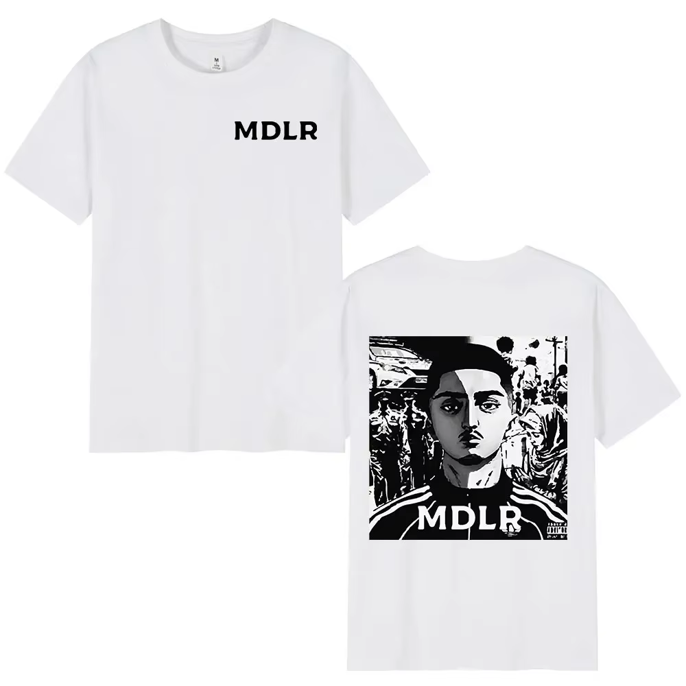 Rappeur Morad MDLR impression graphique t-shirt mode Hip Hop rue à manches courtes T-shirts hommes f