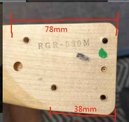 Manche de guitare personnalisé, accessoires et pièces de guitare