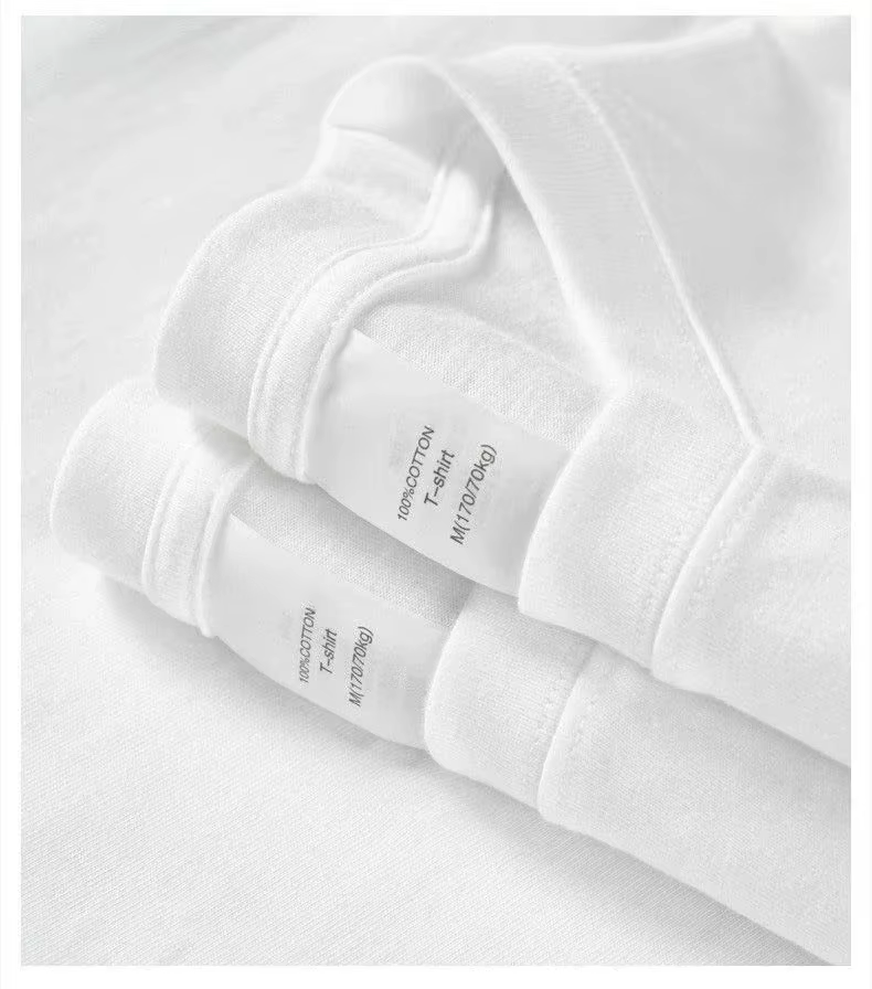 T-shirt unisexe en coton à manches courtes imprimé lettres, tendance mode été 2026, marque de luxe