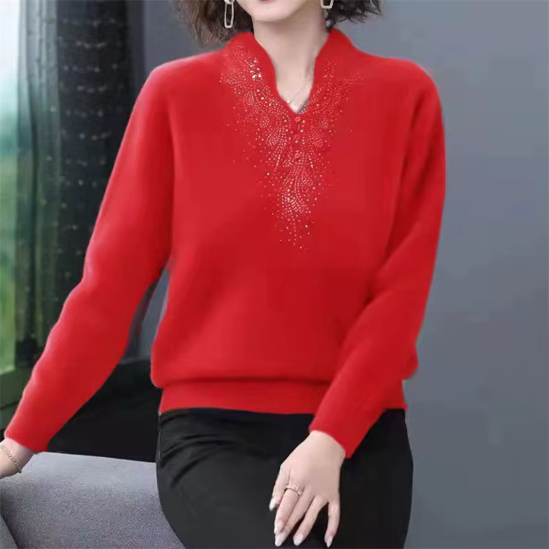 T-shirt coréen à manches longues pour femmes, ajouter du velours, chemise à fond, double face, allem