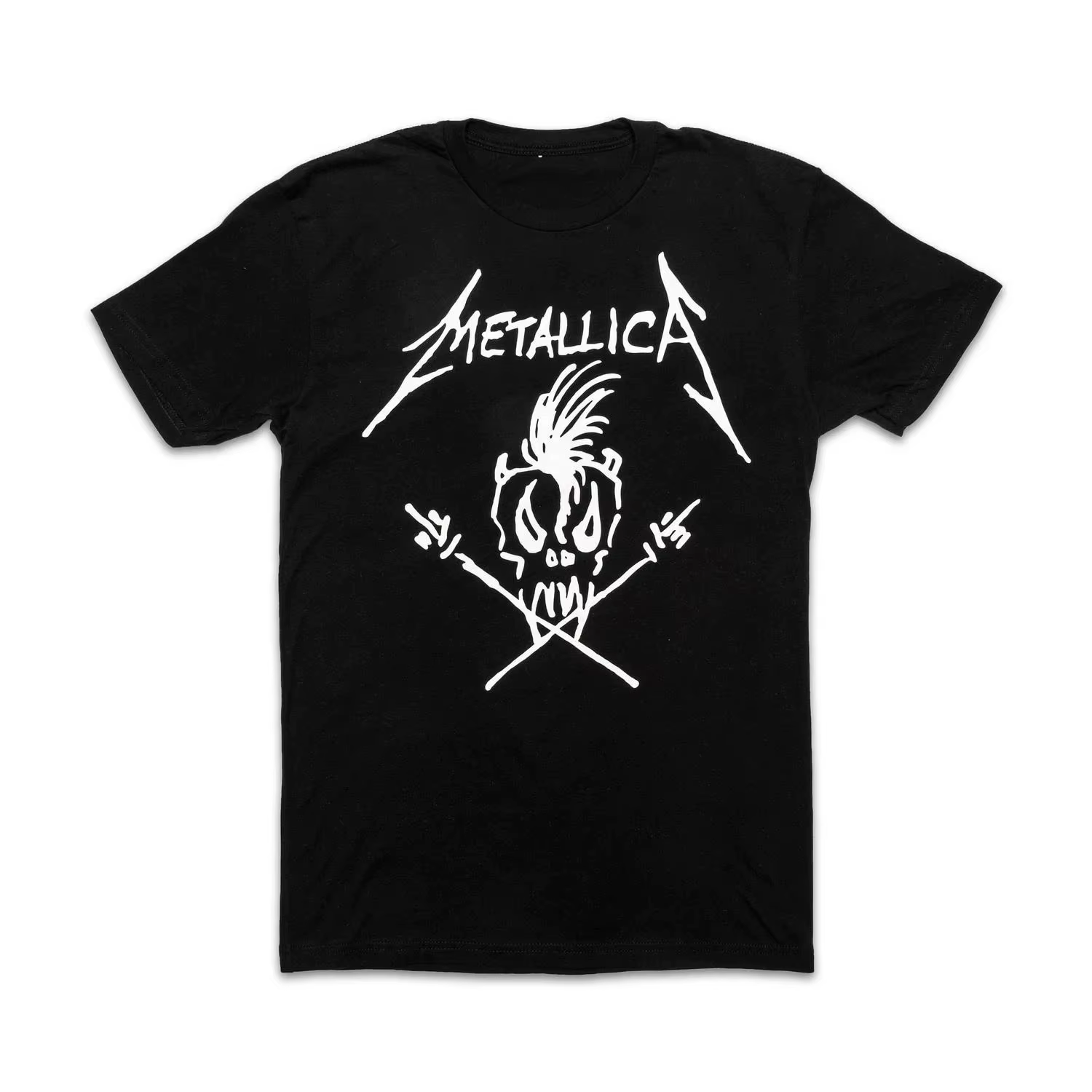 T-shirt Metallica Band 100% coton, t-shirt graphique pour hommes et femmes, streetwear d'été