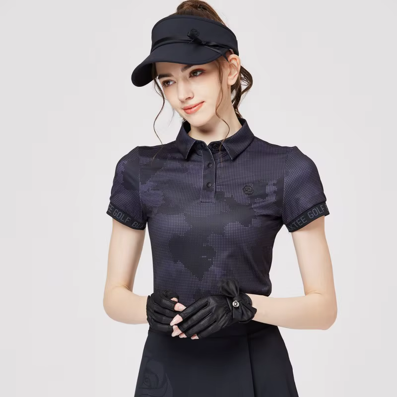 Nouveau Polo de Golf Femme 2026 BG – T-shirt Sport Imprimé Tendance pour l'Été à Manches Courtes Séc