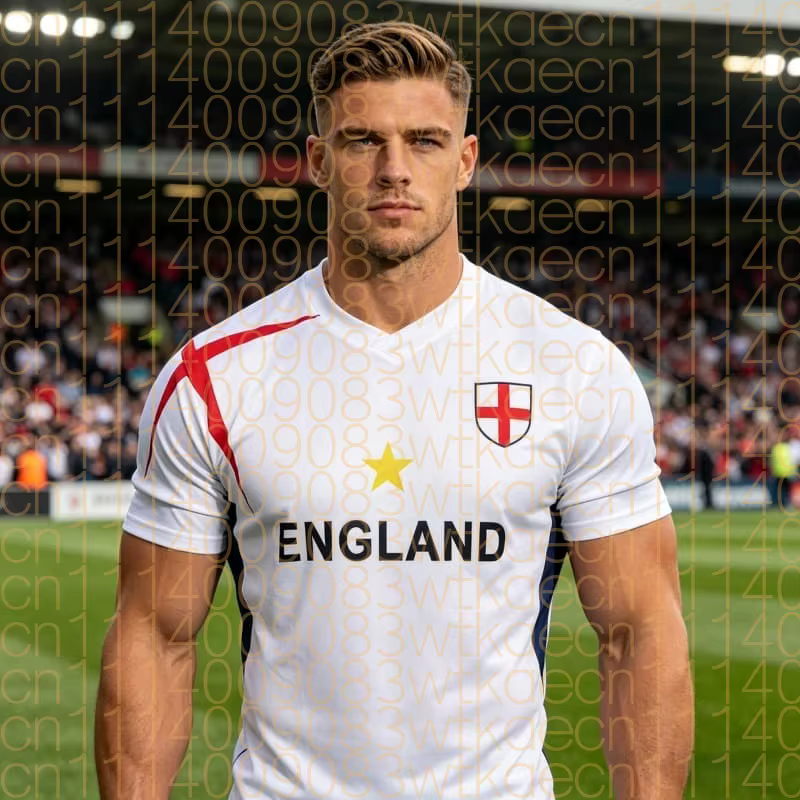 Maillot de football Angleterre 2026 pour adultes – Respirant, confortable et à séchage rapide – Mail