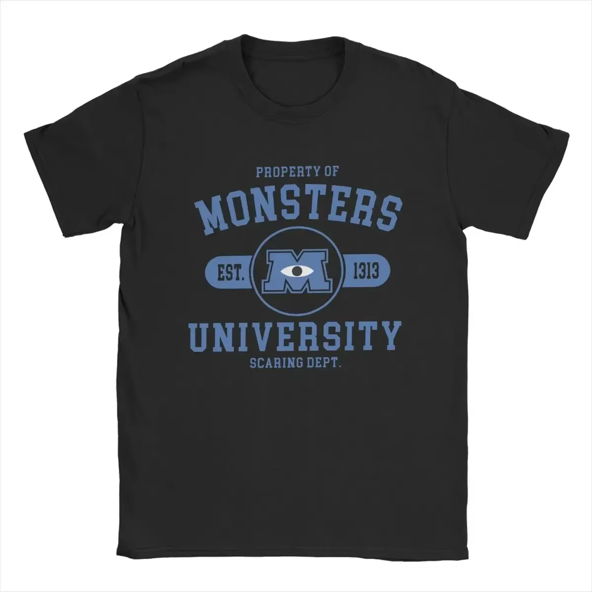 Hommes monstres université T-shirt étudiant monstres Inc. T-shirt 100% coton vêtements Unique col ro