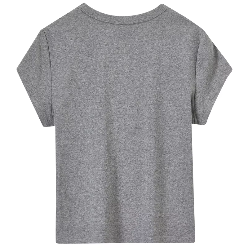 T-shirt à manches courtes pour femme SENTUBILA, collection Printemps-Été 2026, broderie tendance, tr