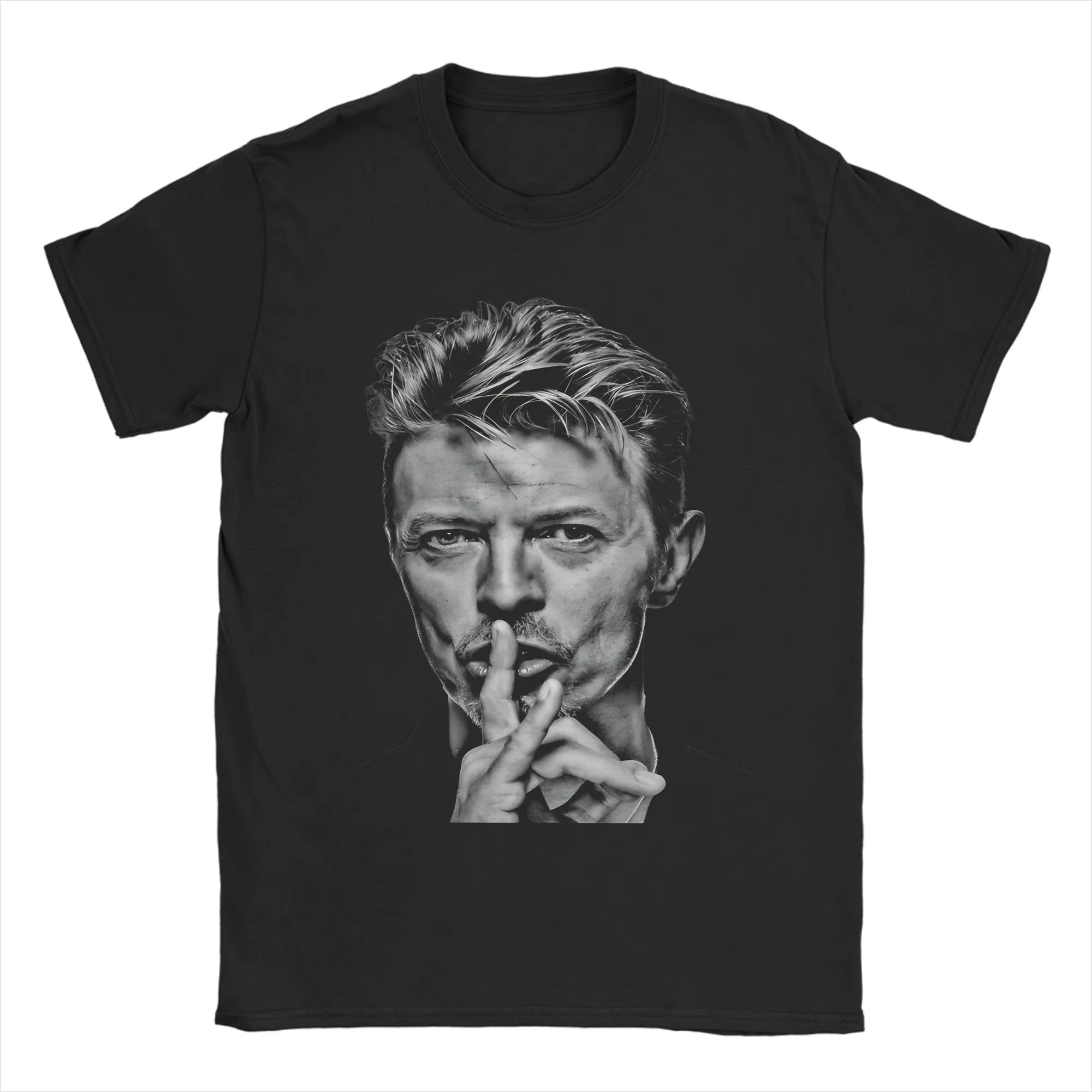 Davids Bowies T-shirt en coton pour hommes, T-shirt créatif à col rond, à manches courtes, 4XL 5XL