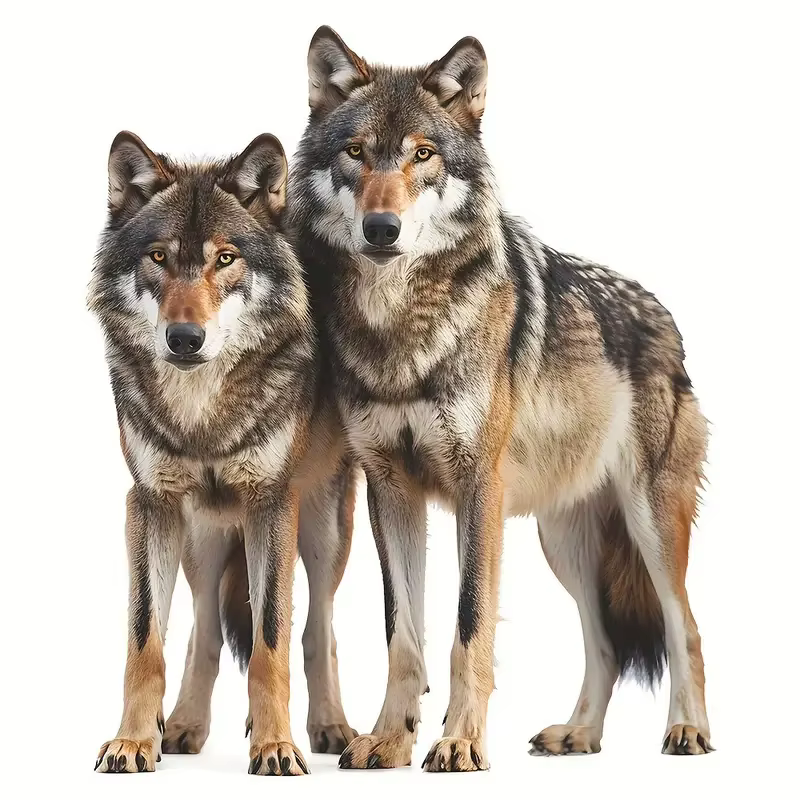 Autocollant mural de loup pour chambre à coucher, mur lumineux pour la maison, armoire, porte, réfri