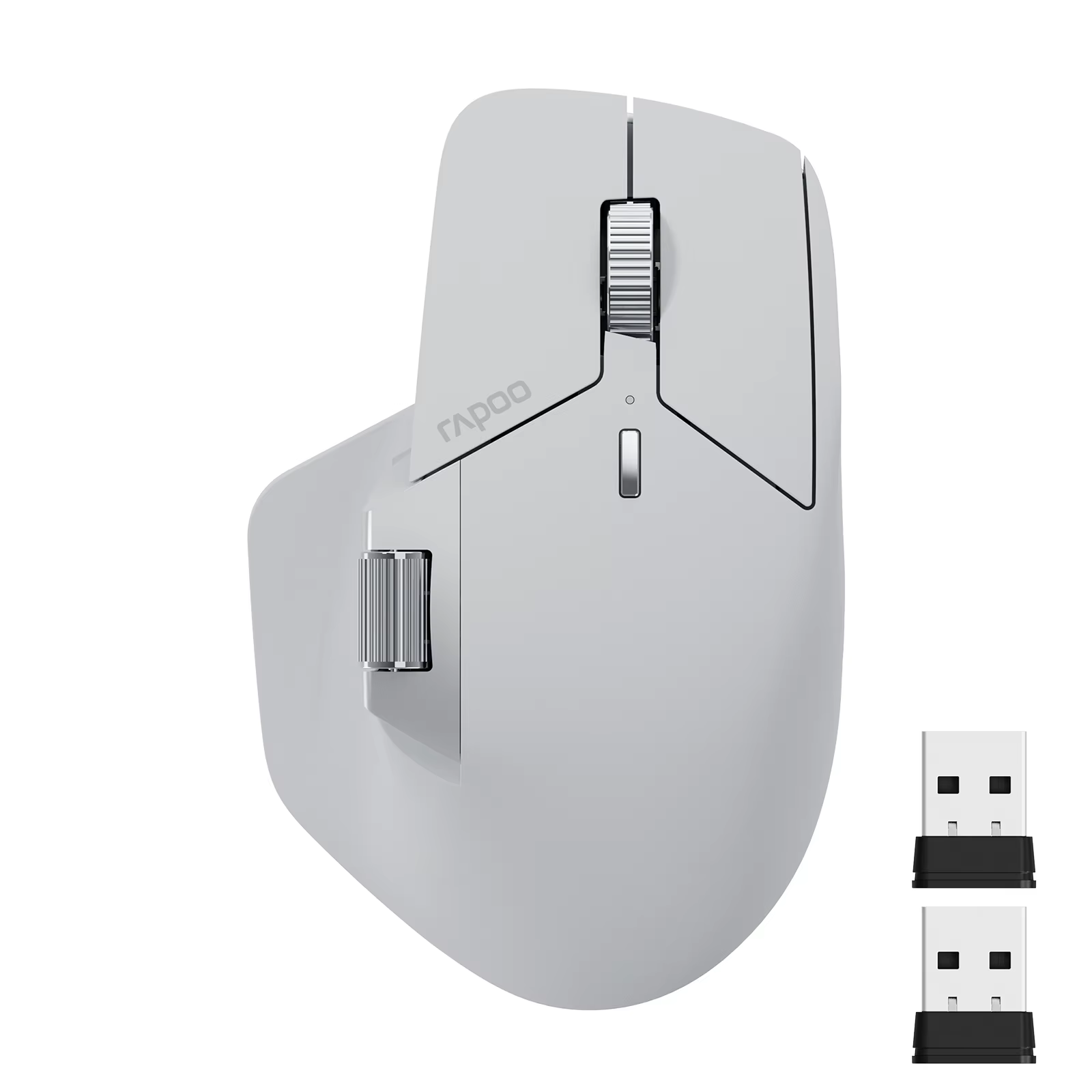 Rapoo-Souris sans fil aste multimode MT760L/MT760M, ergonomique 4000 ug, prend en charge jusqu'à 4 r