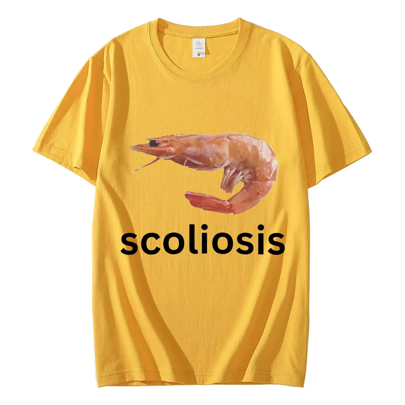 Scoliose-T-shirt à manches courtes unisexe, décontracté et humoristique, à la mode, streetwear pour