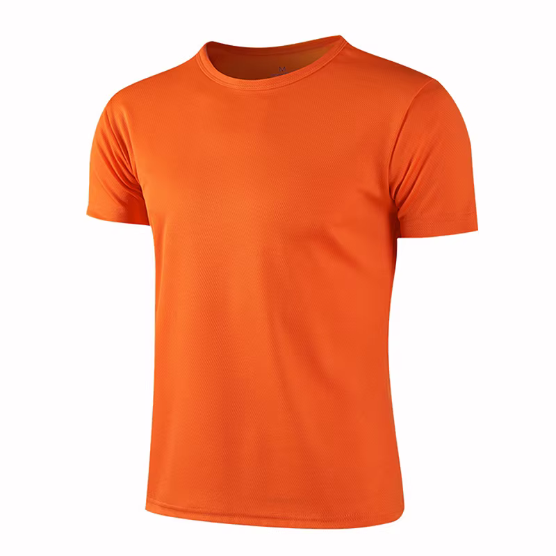 T-shirt à manches courtes à séchage rapide pour hommes et femmes, t-shirt à col rond pour la course 