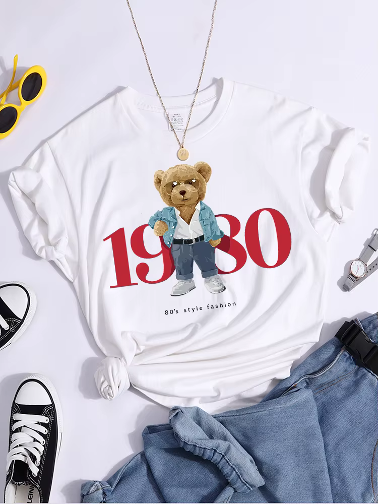 T-shirt d'été confortable, à la mode, Style 80'S, 1980